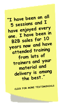 B2B Sales Connections Sales & Sales Management Training Webinar Testimonial